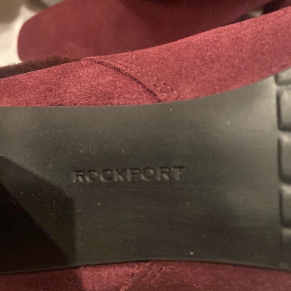 NEW ROCKPORT HELENA CUFFED BOOTIE Size 9 Color Wine - Picture 9 of 16